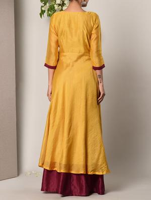 yellow solid gown - 13266848 - Standard Image - 4