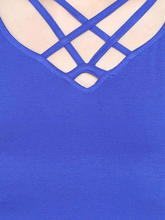 blue viscose top - 13269648 - Zoom Image - 4