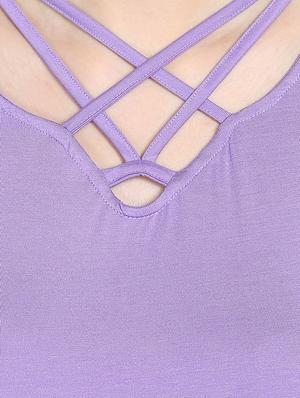 light purple viscose top - 13269649 - Standard Image - 4