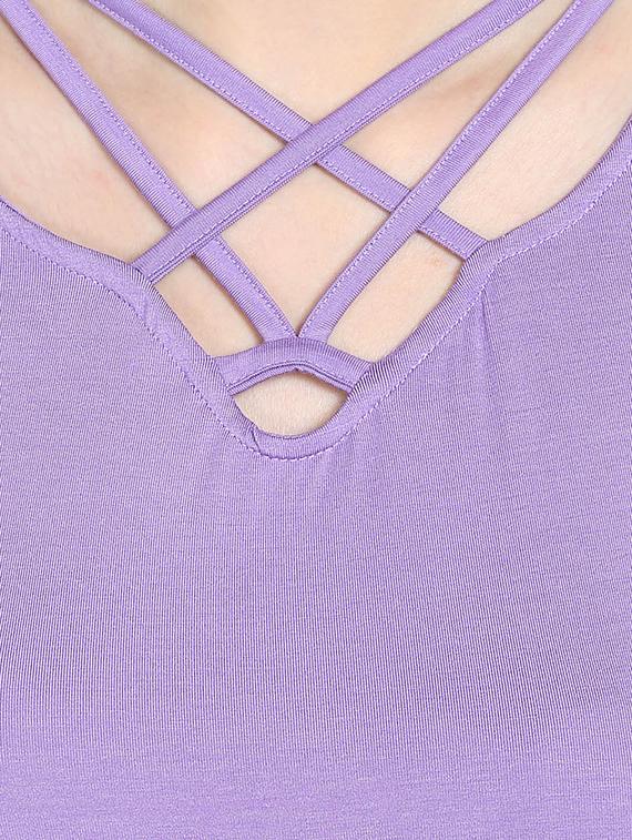 light purple viscose top - 13269649 - Zoom Image - 4