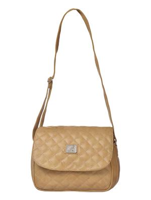 beige leatherette sling bag - 13271059 - Standard Image - 4