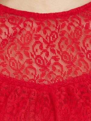 red tissuenet regular top - 13276761 - Standard Image - 4