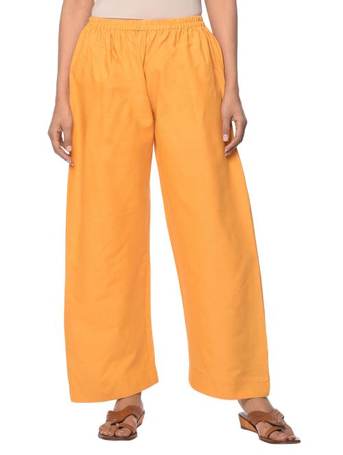 yellow linen palazzos - 13283818 - Very Small Image - 1