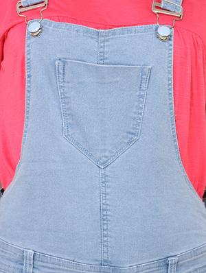 light blue denim dungree - 13288287 - Standard Image - 4