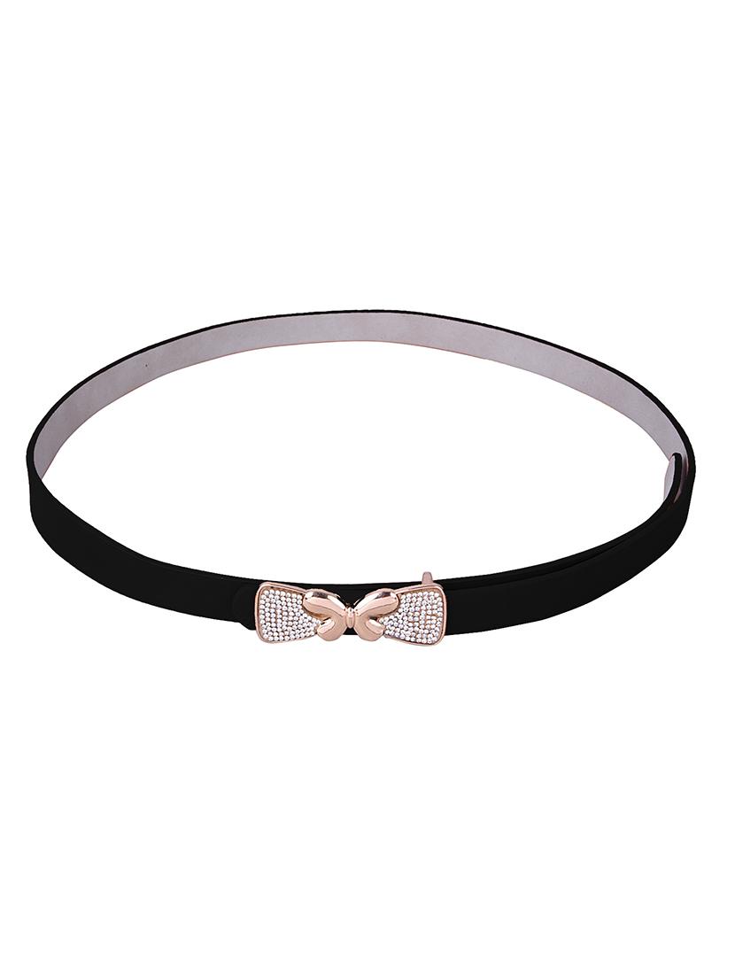 Black Leatherette (pu Belt - By