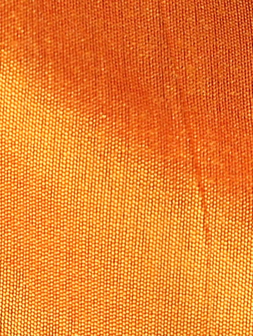 orange chanderi embroidered stitched churidaar suit - 13296937 - Zoom Image - 4