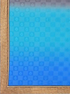 black & blue georgette embellished half and half saree with blouse - 13301496 - Standard Image - 4
