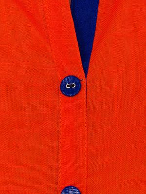 red cotton straight kurta - 13301872 - Standard Image - 4