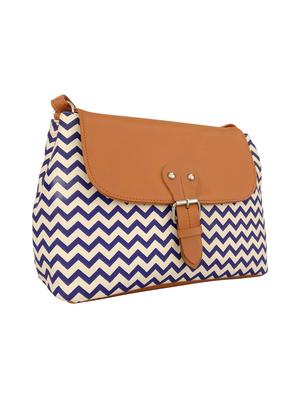 blue leatherette sling bag - 13303472 - Standard Image - 4