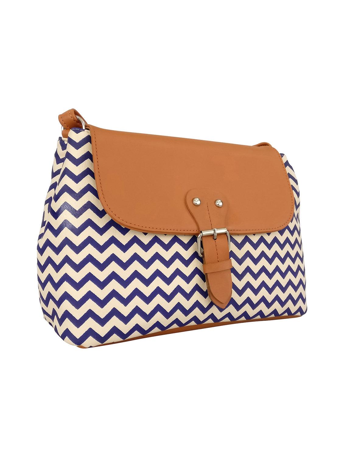 blue leatherette sling bag - 13303472 - Zoom Image - 4