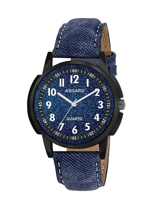 asgard trendy analogue blue dial mens & boys watch-bl-bk-103 - 13304910 - Standard Image - 1