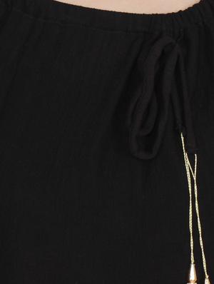 black viscose regular top - 13308306 - Standard Image - 4