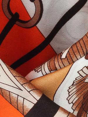 orange polyester pocketsquare - 13314996 - Standard Image - 4