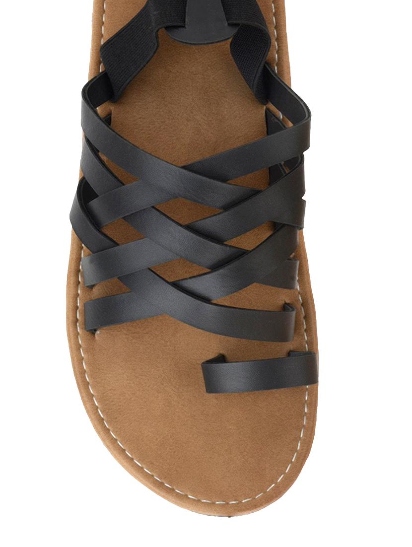 brown Leather back strap sandal - 13316320 - Zoom Image - 4