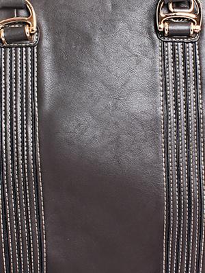 grey leatherette handbag - 1332234 - Standard Image - 4