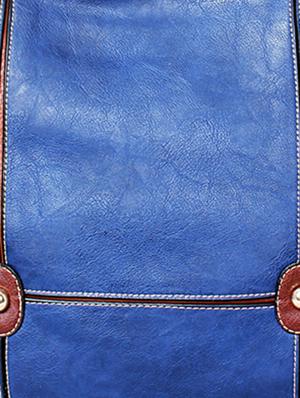 blue leatherette handbag - 1332255 - Standard Image - 4