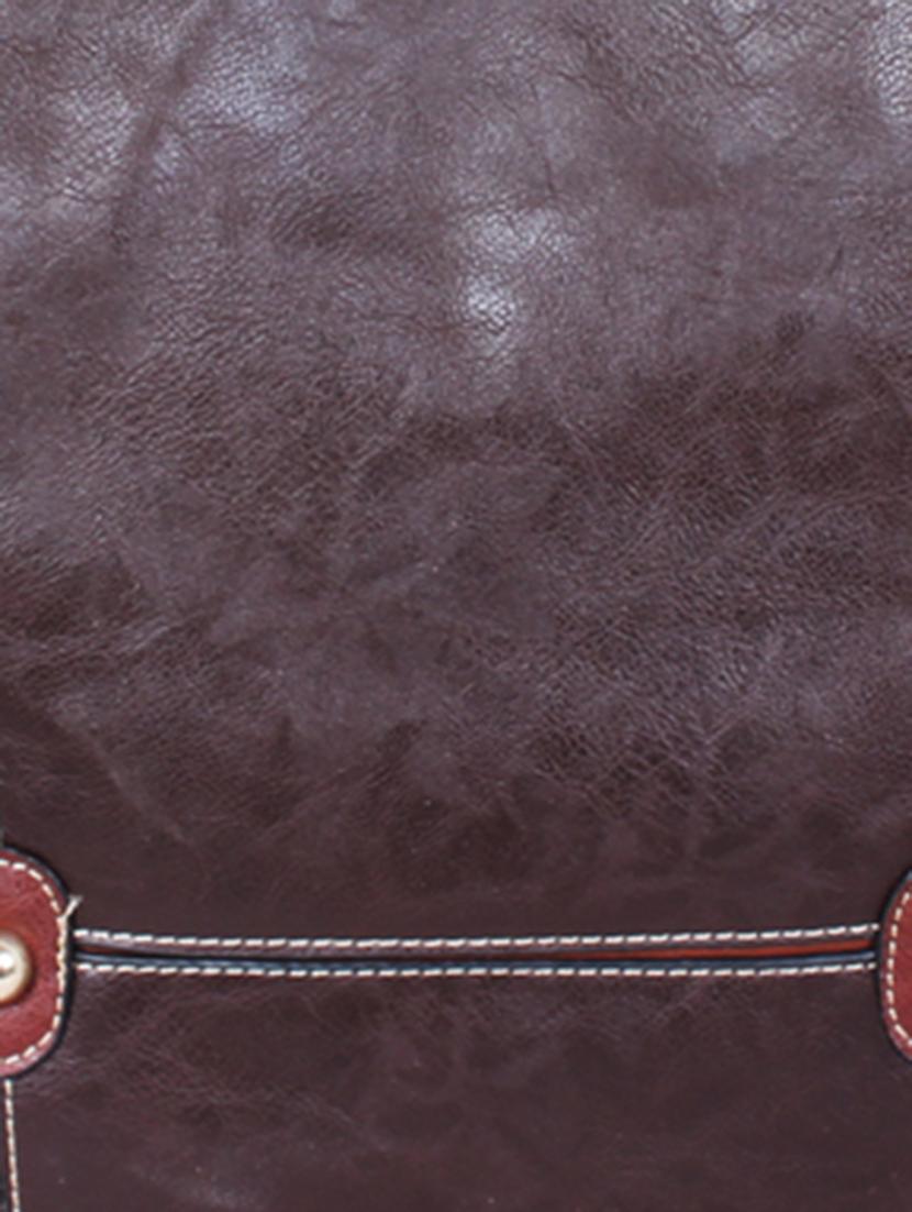 brown leatherette handbag - 1332256 - Zoom Image - 4