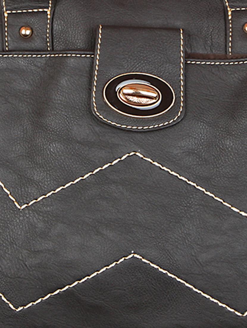 black leatherette handbag - 1332331 - Zoom Image - 4