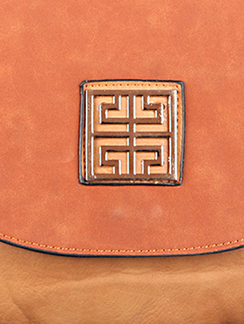 beige, peach leatherette sling bag - 1332372 - Zoom Image - 4