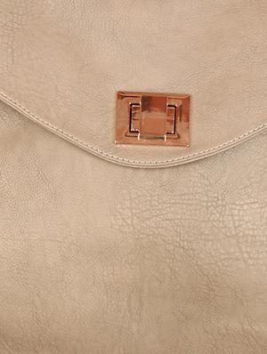 beige leatherette handbag - 1332381 - Standard Image - 4