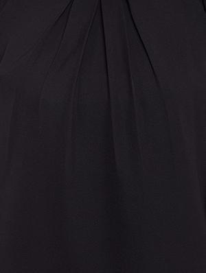 pleated neck cold shoulder top - 13331416 - Standard Image - 4