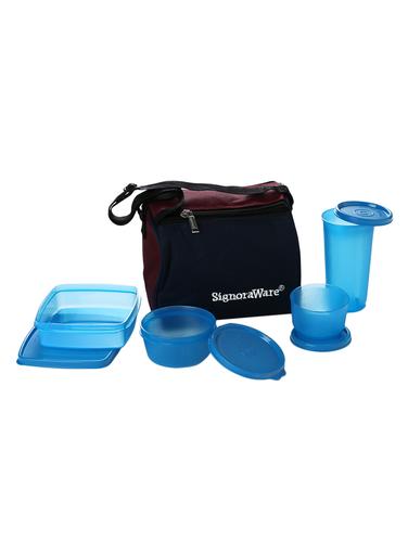 Signoraware Best Lunch Box with Bag 4 Containers Lunch Box 900 ml