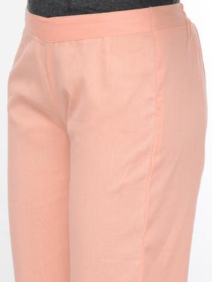 pink cotton tailored capris - 13340658 - Standard Image - 4