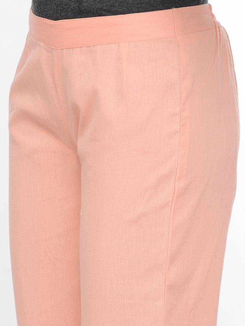 pink cotton tailored capris - 13340658 - Zoom Image - 4