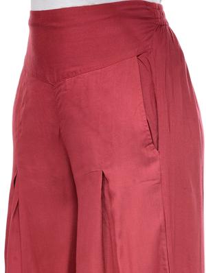 red viscose palazzo - 13340660 - Standard Image - 4