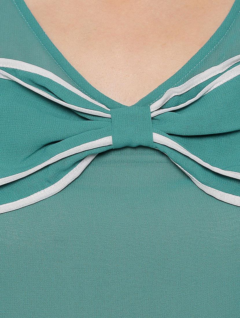 bow detail a-line top - 13341108 - Zoom Image - 4