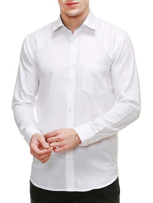 white cotton casual shirt - 13341409 - Very Small Image - 1