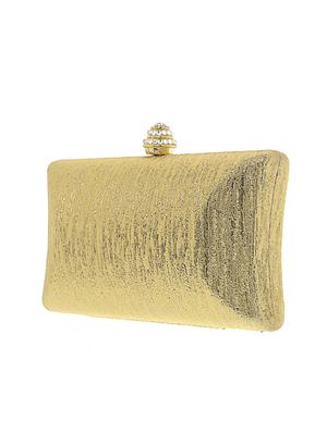 gold satin clutch - 13341782 - Standard Image - 4