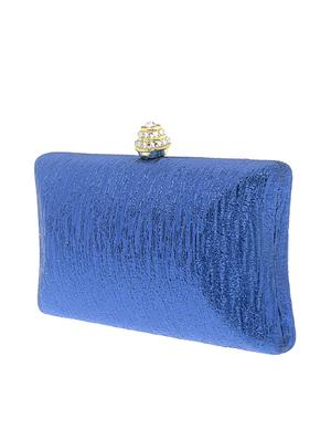 blue satin clutch - 13341784 - Standard Image - 4