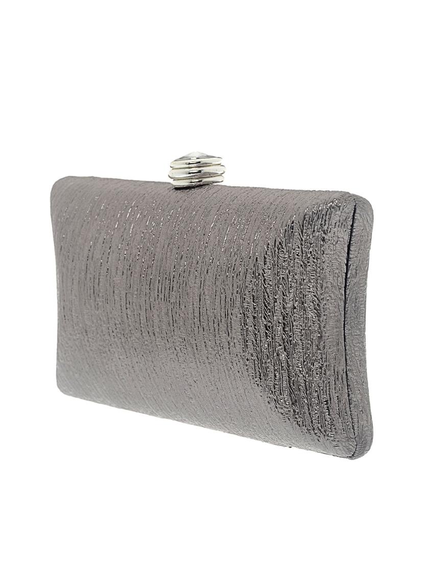 silver satin clutch - 13341785 - Zoom Image - 4