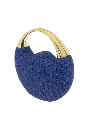 blue satin clutch - 13341789 - Standard Image - 4