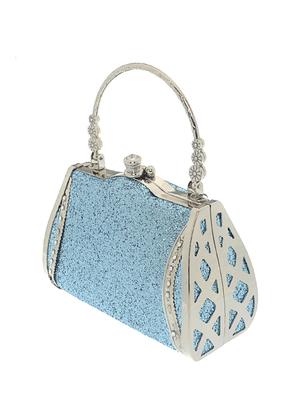 blue satin clutch - 13341796 - Standard Image - 4