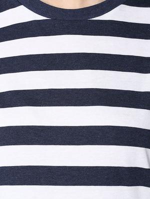 navy blue striped regular sweatshirt - 13344848 - Standard Image - 4