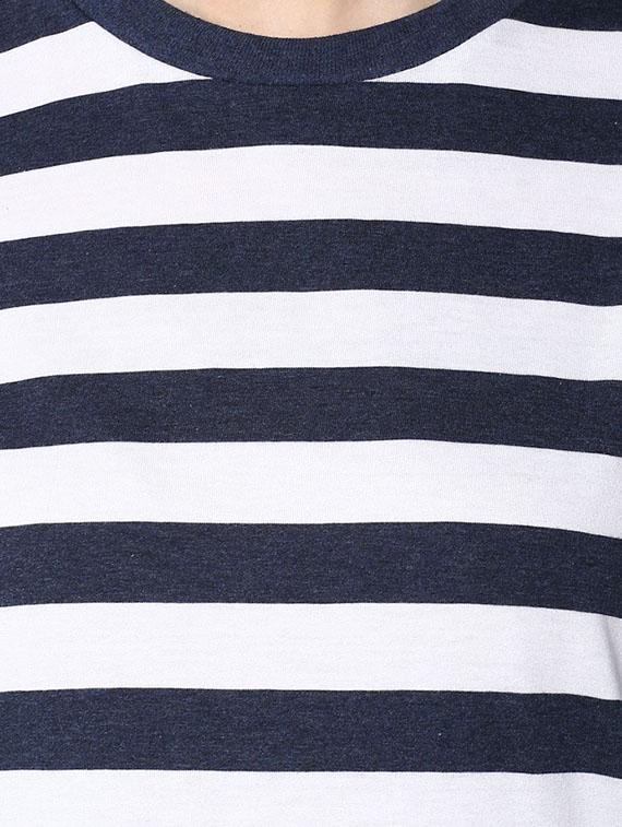 navy blue striped regular sweatshirt - 13344848 - Zoom Image - 4