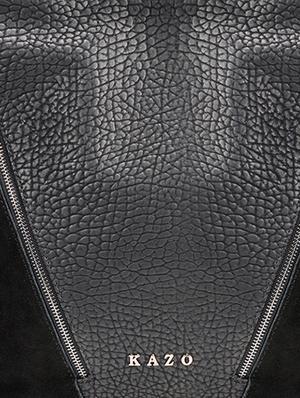 Grey and black textured handbag - 13345289 - Standard Image - 4