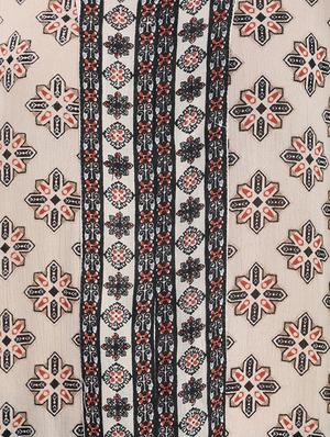 beige printed viscose top - 13348596 - Standard Image - 4