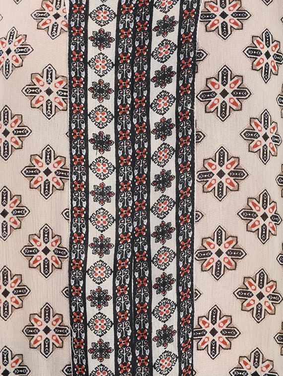 beige printed viscose top - 13348596 - Zoom Image - 4