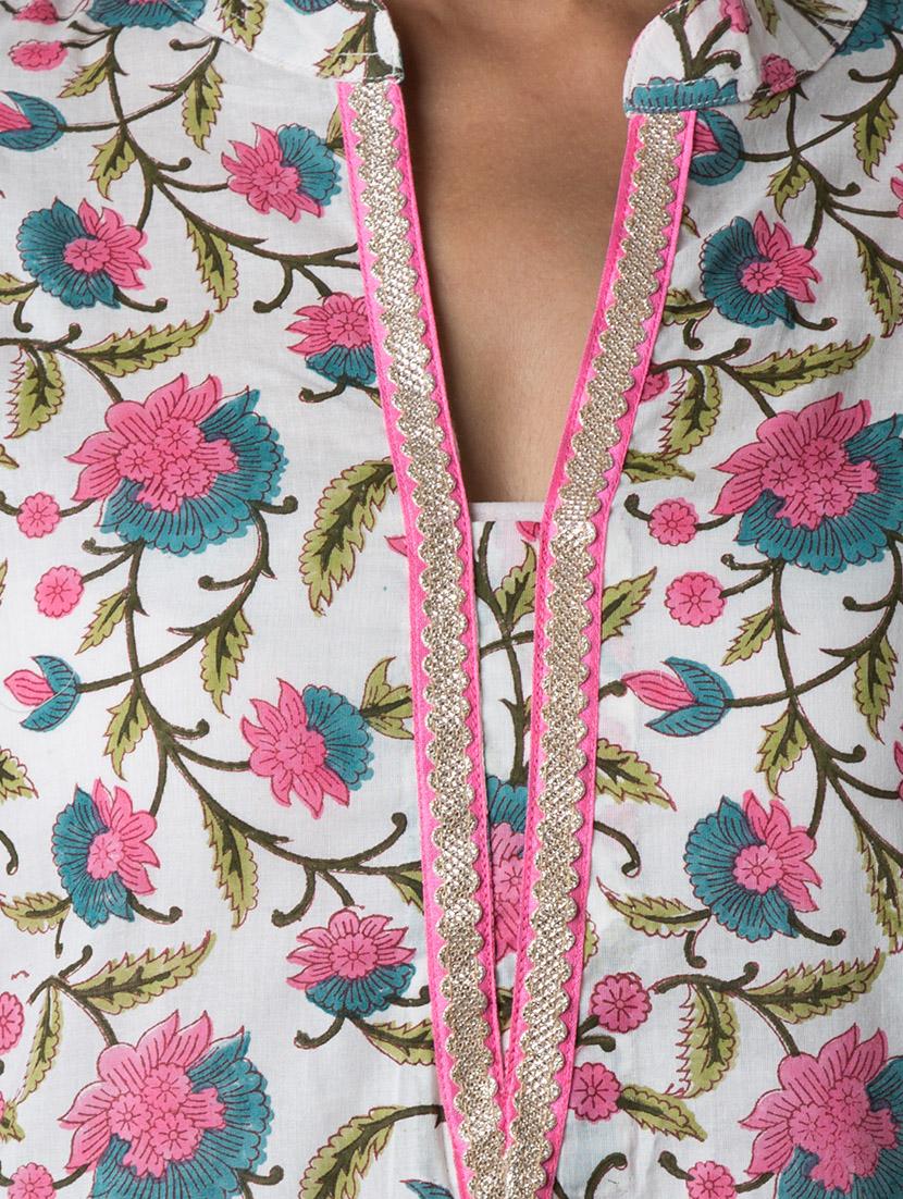 multi colored cotton printed stitched suit - 13349015 - Zoom Image - 4
