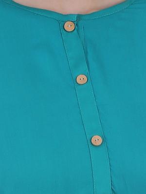 blue rayon regular top - 13351554 - Standard Image - 4