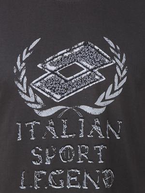 charcoal grey chest print t-shirt - 13351766 - Standard Image - 4