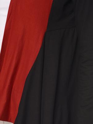 color block asymmetric shrug - 13352169 - Standard Image - 4