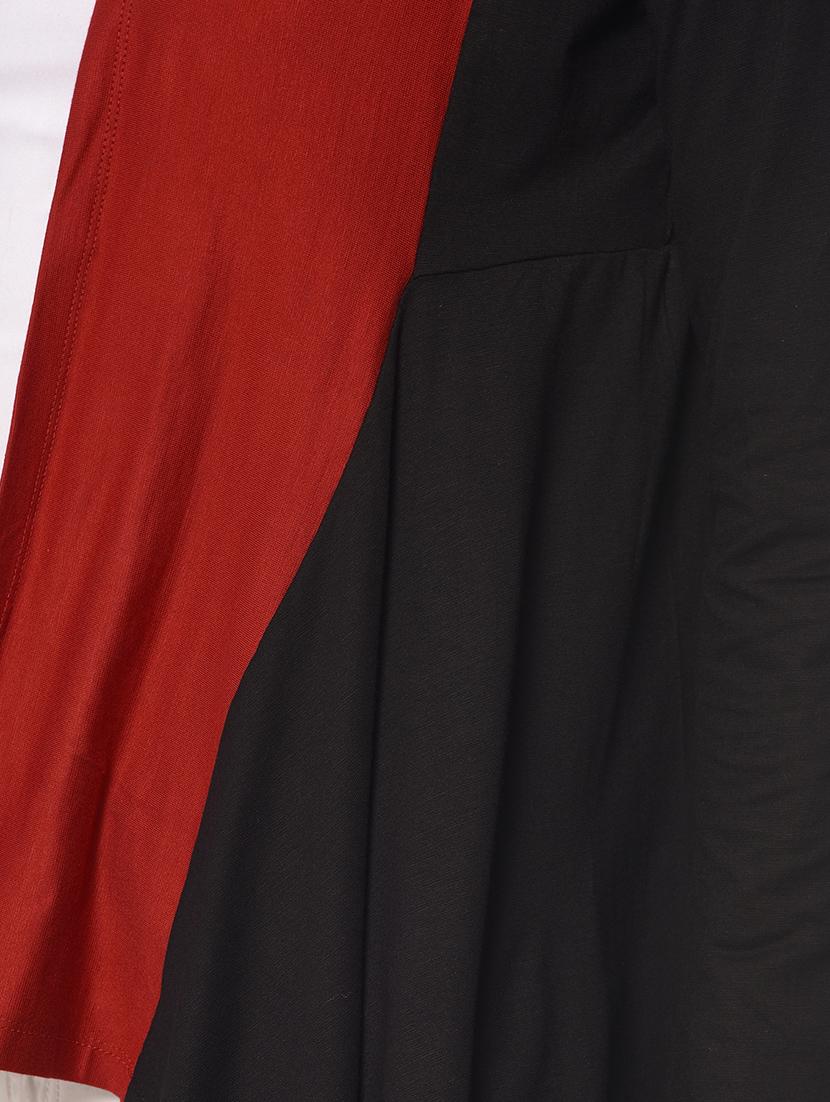 color block asymmetric shrug - 13352169 - Zoom Image - 4
