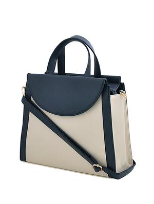 blue leatherette handbag - 13352189 - Standard Image - 4