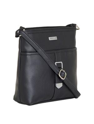 black leatherette sling bag - 13356223 - Standard Image - 4