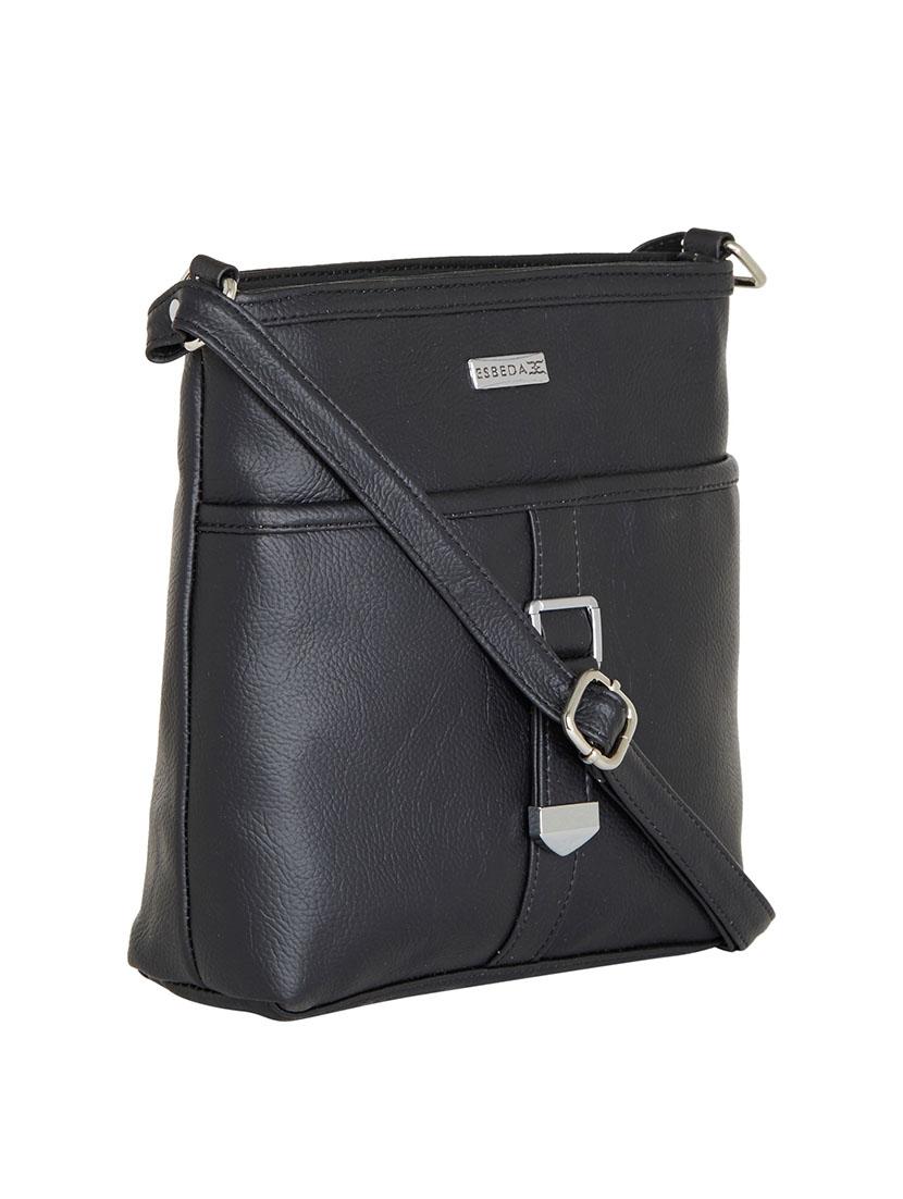 black leatherette sling bag - 13356223 - Zoom Image - 4