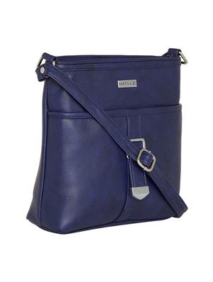 blue leatherette sling bag - 13356226 - Standard Image - 4